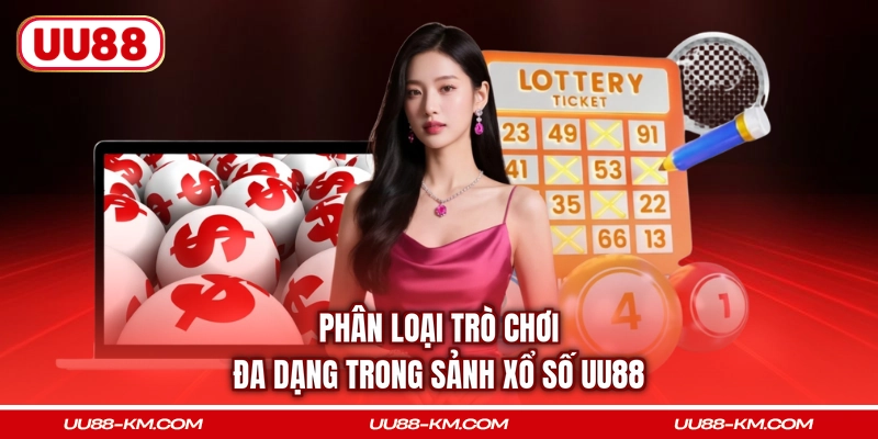 Phân loại trò chơi đa dạng trong sảnh xổ số UU88
